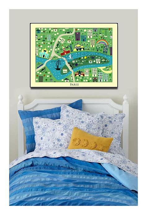 KIDS Maps Kids PARIS Map Childrens Maps Kids Map of FRANCE - Etsy | Girl decor, Maps for kids ...