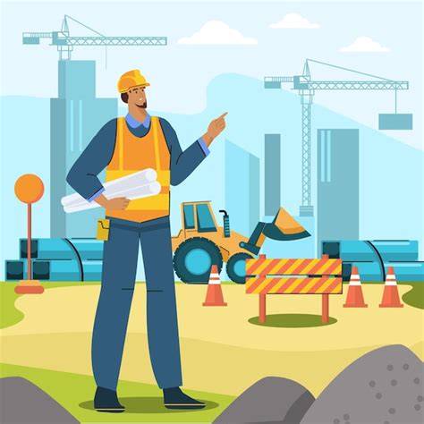 Ilustración de ingeniería y construcción Vector Gratis