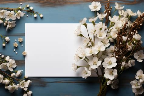 Gypsophile Et Liste De Papier Maquette De Mariage Table Bleue Belle