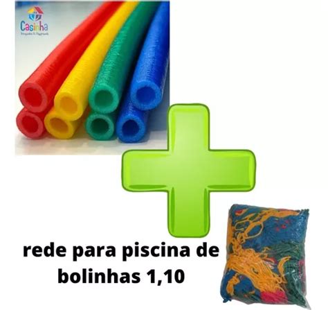 Kit Isotubos Coloridos Rede Prote O Piscina Bolinha Frete Gr Tis