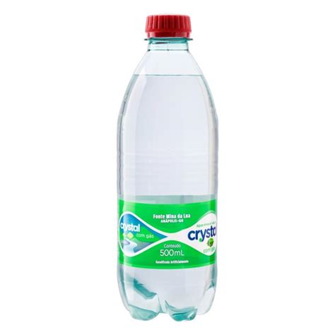 Água Mineral Natural Gás Acqua Lia Crystal Garrafa 500ml loja