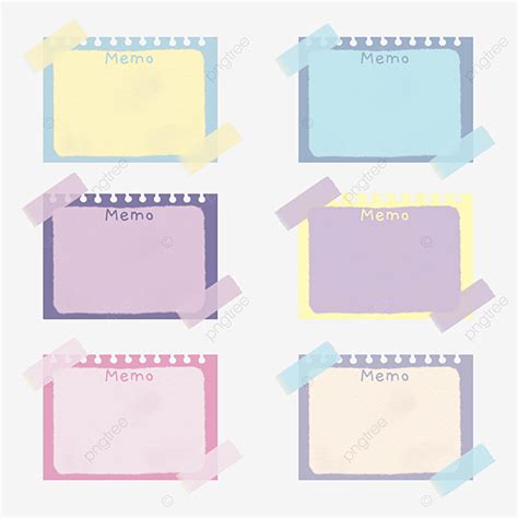 Color Sticky Notes Png Picture Sticky Note Set In Pastel Color Sticky