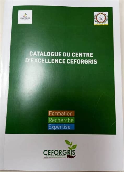 Burkina Enseignement Sup Rieur Le Ceforgris Pr Sente Son Catalogue De