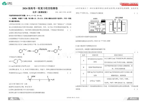 2024届高考化学一轮复习收官检测卷 新课标版正确云资源