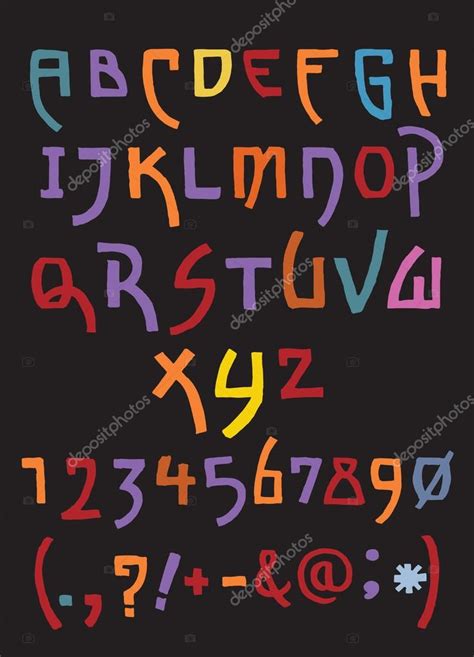 Hand Drawn Alphabet Letters Stock Vector Image By 9george 111347900