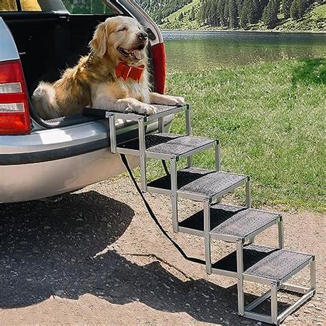 Hundetreppe Auto Aluminum Hundetreppe Klappbar F R Gro E Hunde Stabil