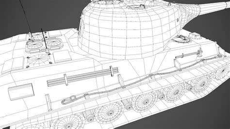 German panzer vii lowe model - TurboSquid 1426139