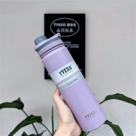 Original Tyeso Vacuum Flask Insulated Tumbler Hot And Cold Thermoflask Stainless Steel Water