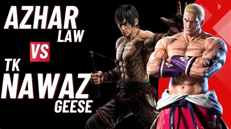 Tekken 7 Marshall Law Azhar VS Tk Nawaz Geese Rank Matches YouTube