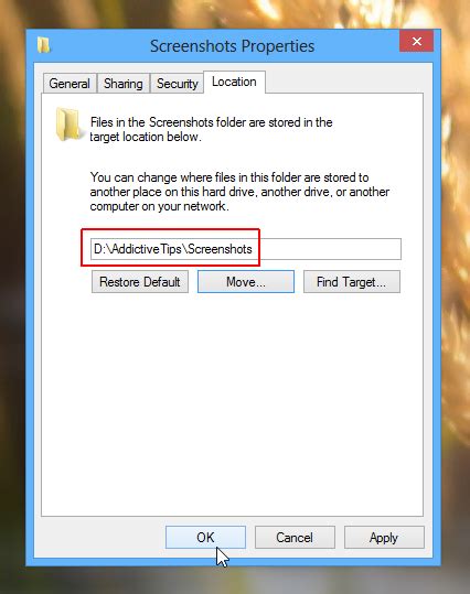 So Ndern Sie Den Speicherort Des Standard Screenshot Ordners In Windows