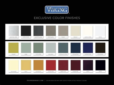 viking appliance color chart | viking range color finishes photo credit viking range i could ...