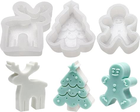 Stampo Natale Silicone Albero Di Natale Omino Di Pan Di Di Natale