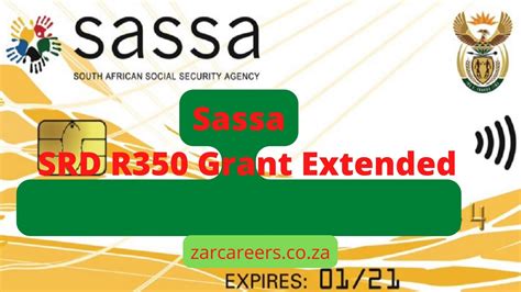 Sassa Srd R350 Grant Extended For 12 More Months Zar Careers