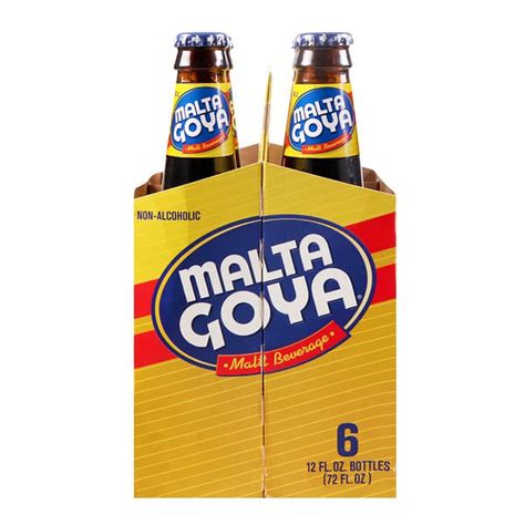 Goya Malta Malt Beverage Non Alcoholic 6 Pack 12 Fl Oz Delivery Or