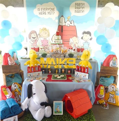 Printable Snoopy And Friends Birthday Party Package Pdf By Chiquita