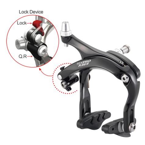 BRAKE SET Tektro Caliper Brake Dual Pivot 55 73mm Reach Alloy Black