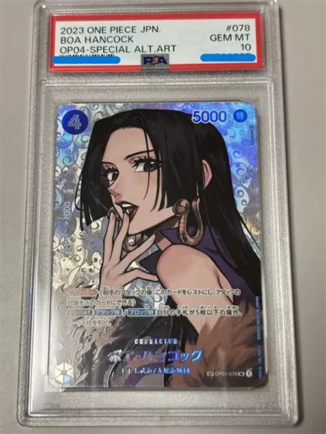 Psa 10 Pezzo Unico Boa Hancock Op01 078 Sp Alt Art Kingdoms Of Intrigue Giapponese Eur 21920