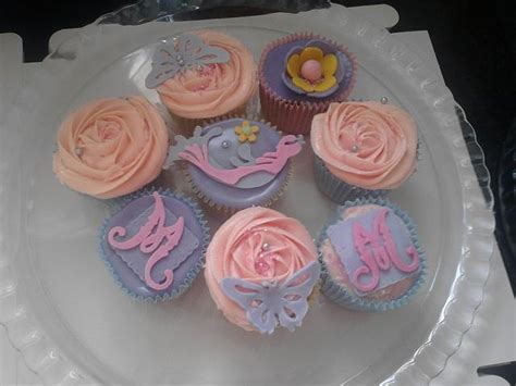 Lilac And Pink Cupcakes Decorated Cake By Claire Cakesdecor