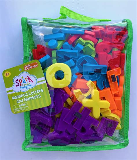 Buy Spark Magnetic Letters & Numbers 120 Pieces Alphabet ABC & 123 ...