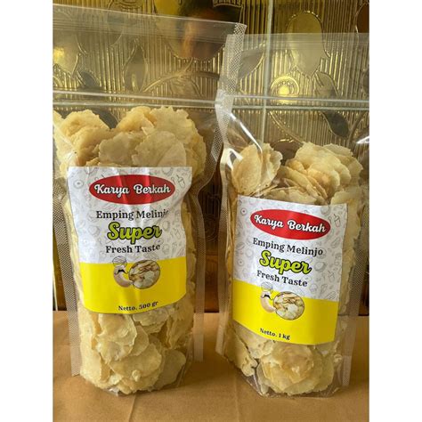 Jual Emping Melinjo Mentah Original Super Gr Siap Goreng Shopee