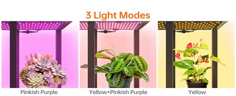 Bstrip Indoor Plant Stand With Grow Lights Full Spectrum 6