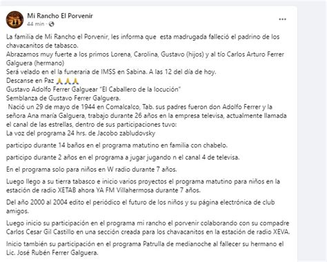 Quién era Gustavo Adolfo Ferrer voz de En Familia con Chabelo Fama