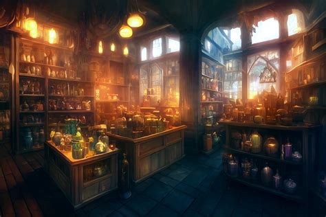 Potion Store Visual Novel V Tuber Background Etsy