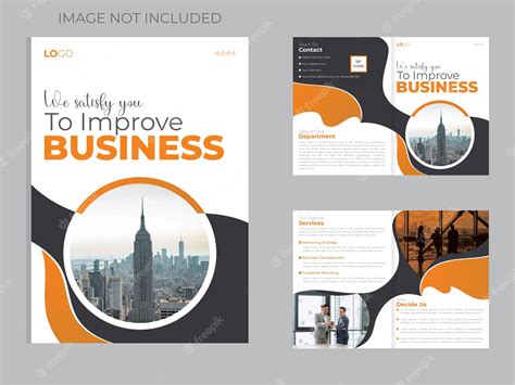 Premium Vector | Business brochure design template