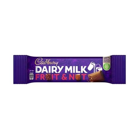 Cadbury dairy milk fruit & nut 35g - Shop More, Pay Less