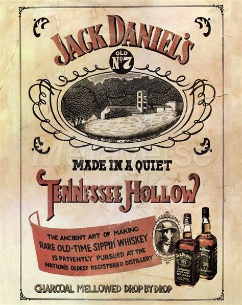 Vintage Liquor Poster Jack Daniels Distillery Jack Daniels