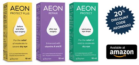 AEON Eye Drops. Use Before & After Eye Surgery. Surgeon Recommended.AEON