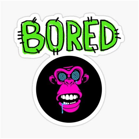 Bored Monkey Stickers | Redbubble