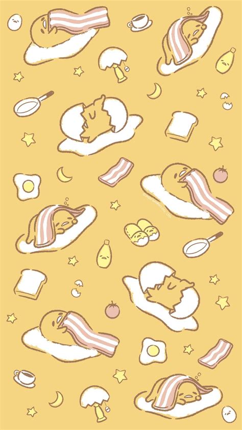 Gudetama Sanrio Sanrio Wallpaper Gudetama Hello Kitty Wallpaper