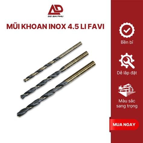 mui khoan inox favi mui khoan sat thep cao cap npp sg  phu