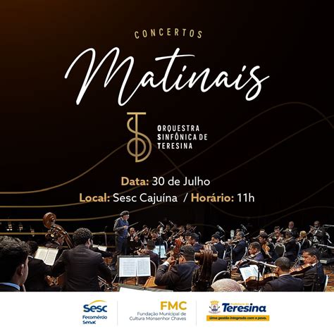 Concertos Matinais são atrações do fim de semana no SESC Cajuína