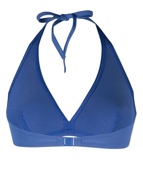 Eres Gang Full Cup Triangle Bikini Top In Blue ModeSens