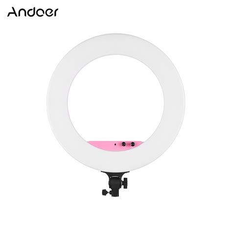 Andoer Anillo de luz LED para estudio de fotografía lámpara de relleno