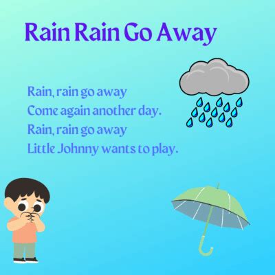 Rain Rain Go Away Printable Lyrics, Origins, and Video