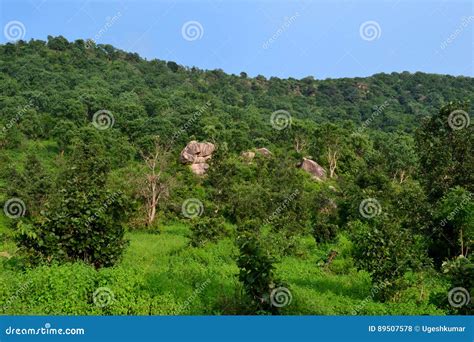 Beautiful Nature Landscape, Vindhya Mountain, Chitrakoot, India Stock ...