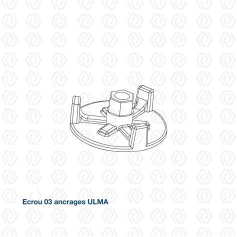 Ecrou 03 ancrages ULMA CGEM Comptoir Général d Equipement et de