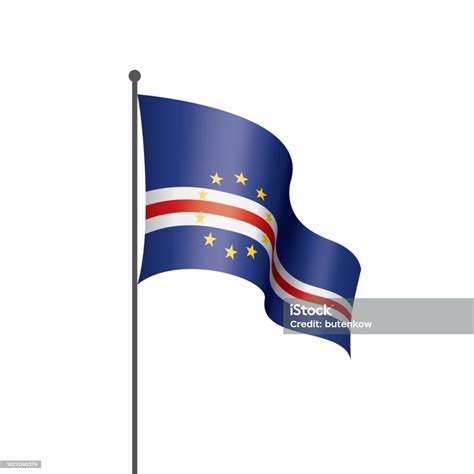 Cape Verde Flag Vector Illustration On A White Background Stock