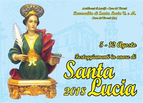 Parrocchia S Lucia V M Festeggiamenti In Onore Di Santa Lucia