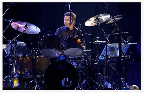 The Drummer On Stage During A Concert