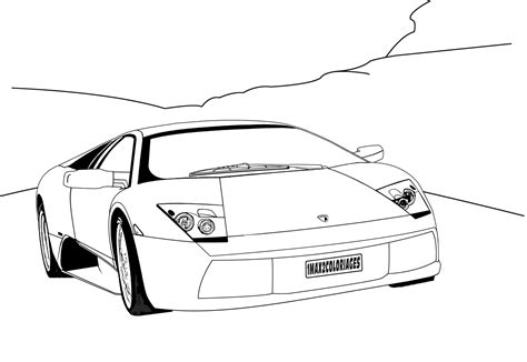 Disegni Da Colorare Lamborghini Stampa Per Bambini