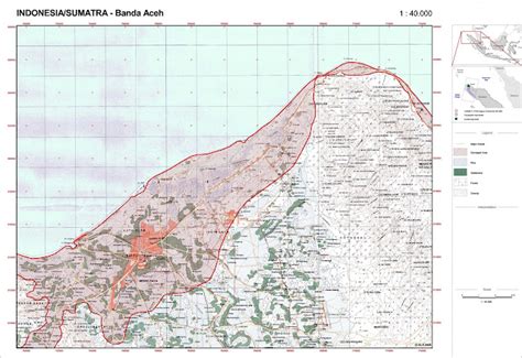 TAKJUB INDONESIA Peta Topogarafi Banda Aceh Skala 250k Dan 40k