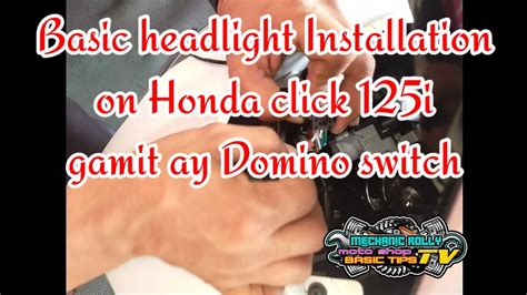 Basic Head Installation On Honda Click 125i Youtube