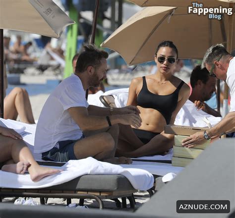 Jessica Ledon Sexy Seen With David Guetta Showing Off Her Amazing Body Wearing A Hot Black