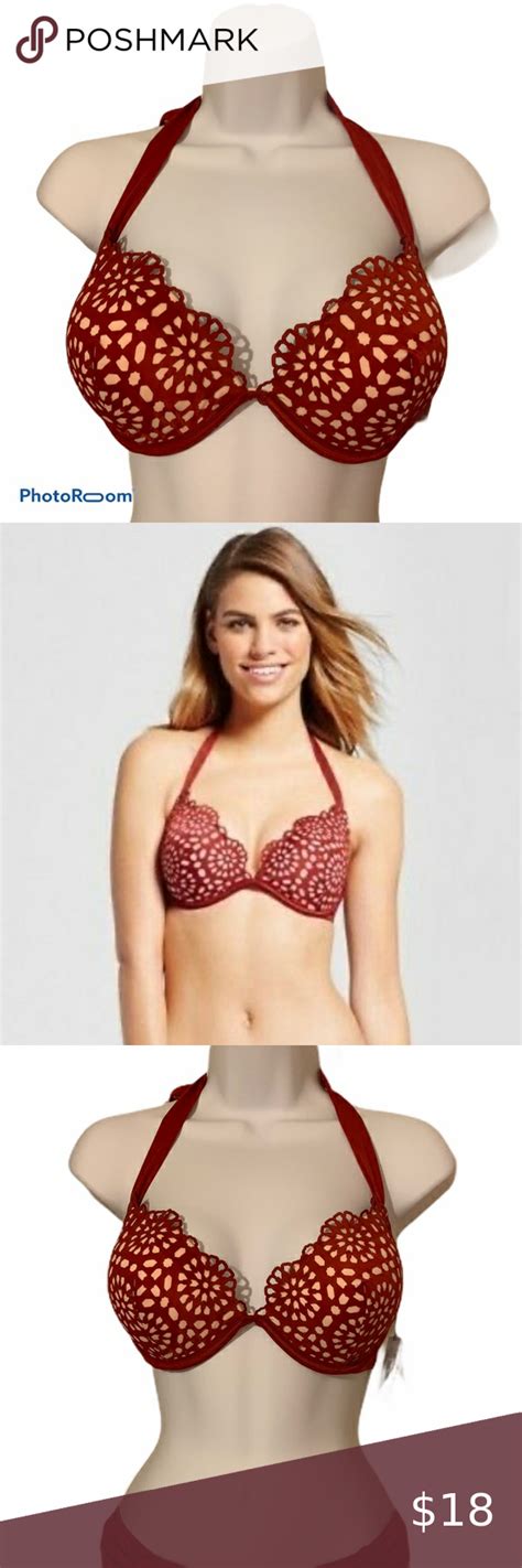 Nwt Shade Shore Push Up Halter Bikini Top B Halter Bikini Top