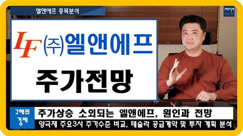 종목분석 엘앤에프 주가 전망 2차전지 상승장에서 유독 소외된 엘앤에프 원인과 전망 에코프로비엠 및 포스코케미칼과 주가