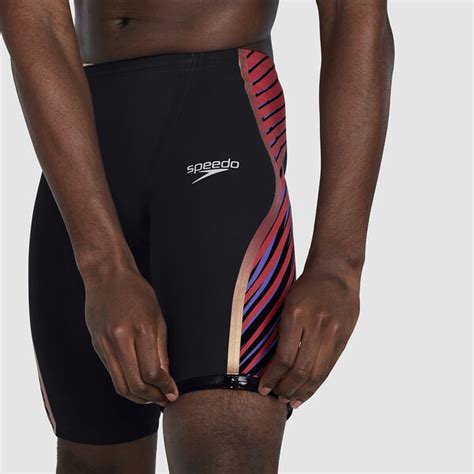 Speedo Mens Fastskin Lzr Pure Intent High Waist Jammer Black Red